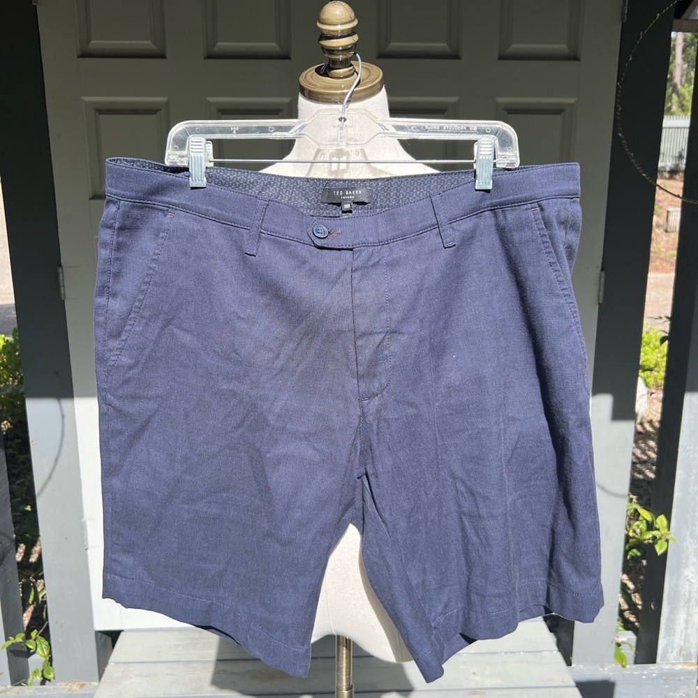 Ted Baker London Flat Navy Blue Shorts